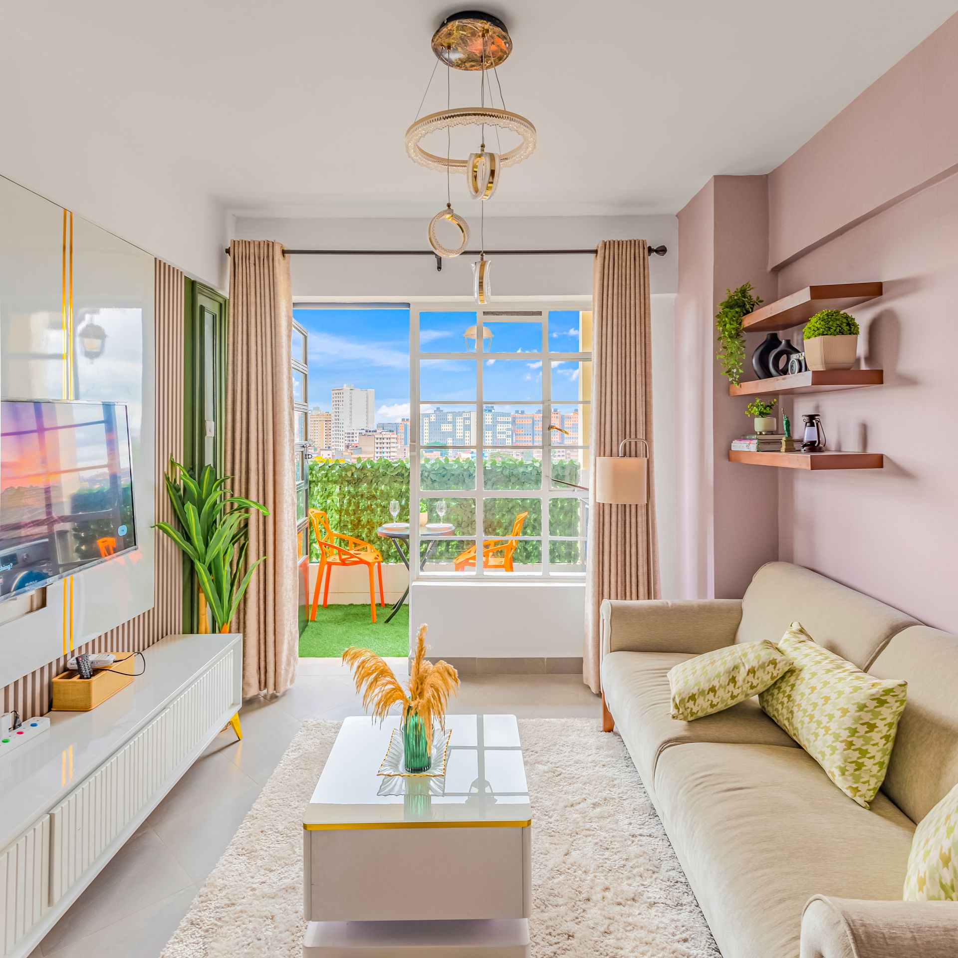Living Room City View
